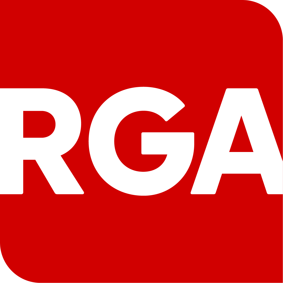 White RGA Logo