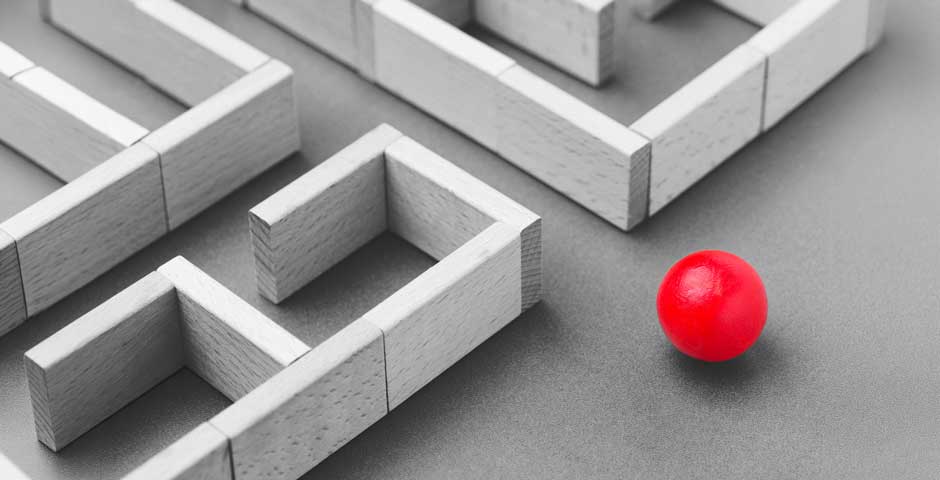Red ball2 Behavioral Science - maze with red ball