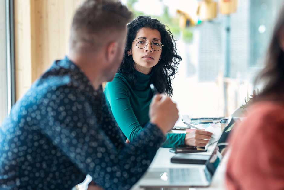 Insurance professionals discuss training