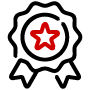 Icon of an award ribbon