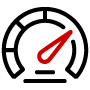 Icon of a speedometer