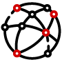 Icon of an interconnected web