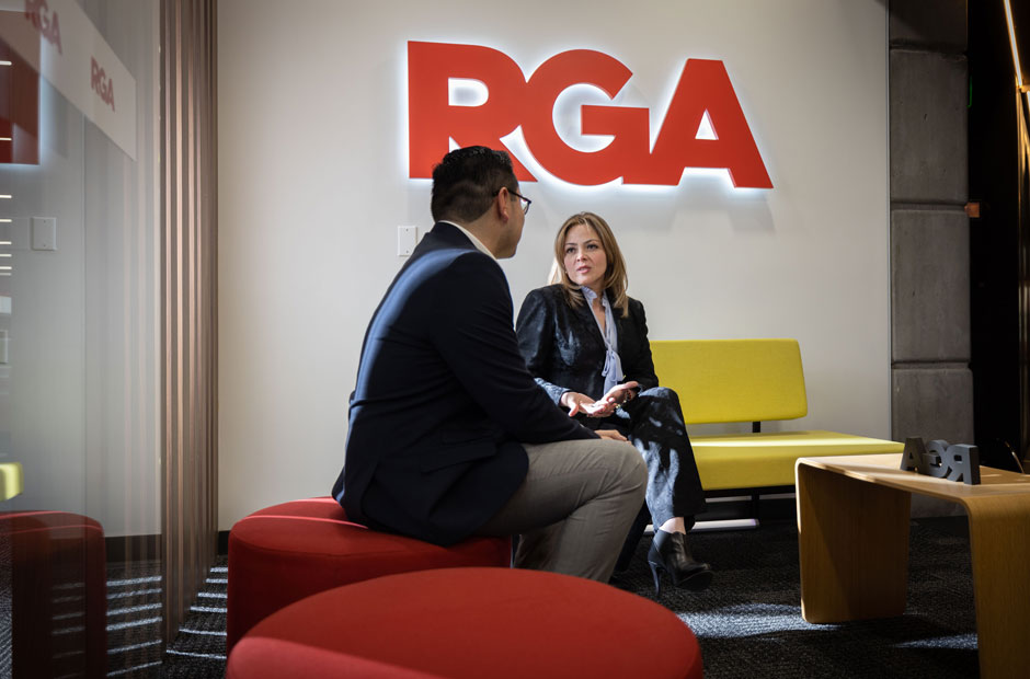 Anayelli Montager and Cesar Castillo meet in the Mexico CIty office