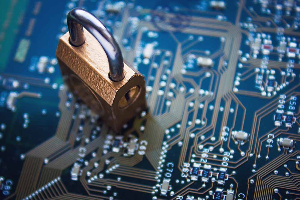 Digital fraud and lock over silicon chip