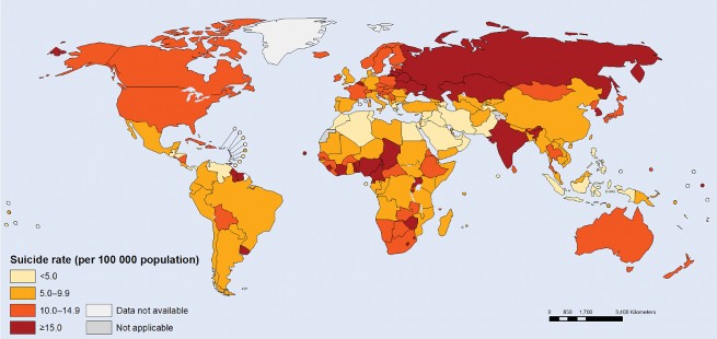 Global Suicide Map - Global Claims Views