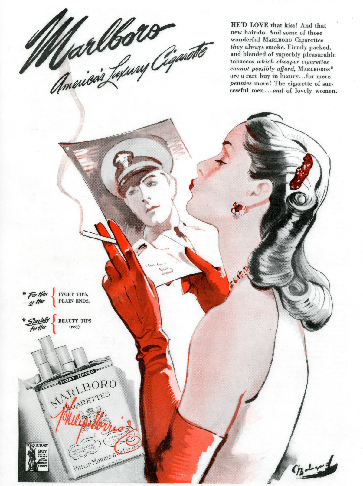 1944 advert for smoking