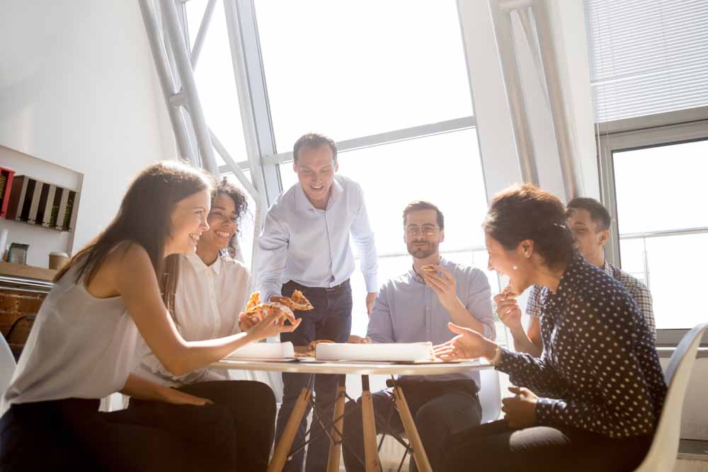 Claims analysts around the table