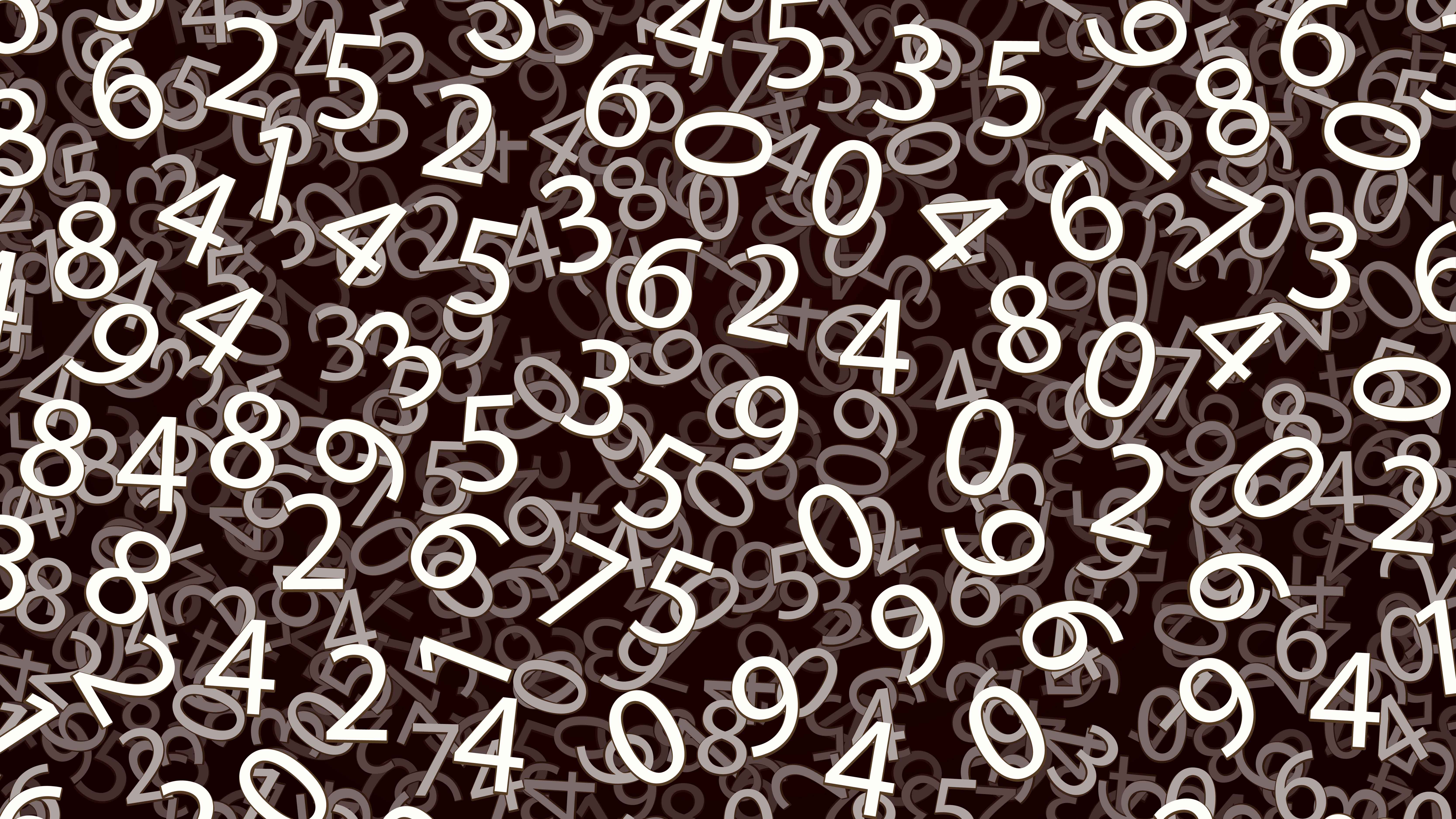 Collage of numbers