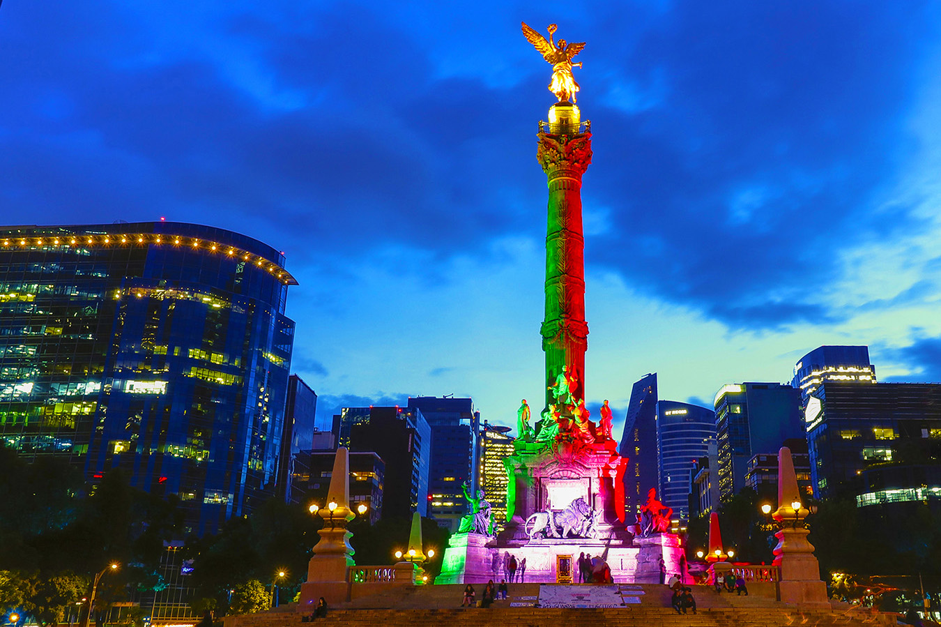 Mexico City at night