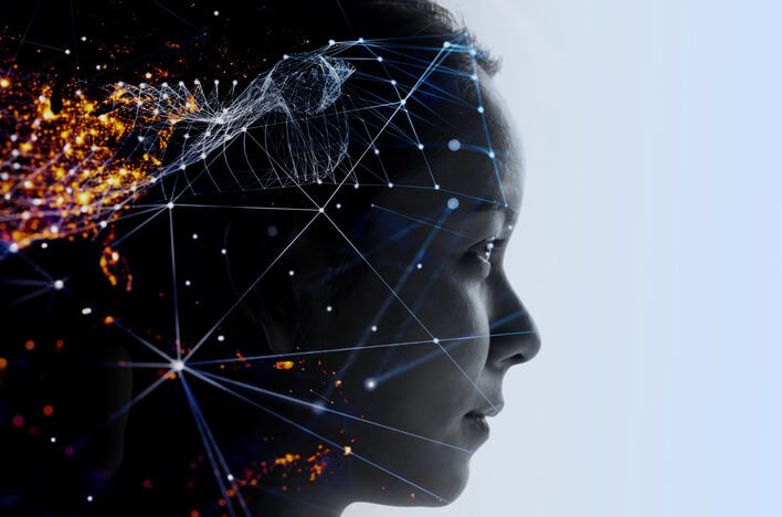 An individual gazes ahead, considering distribution and connections