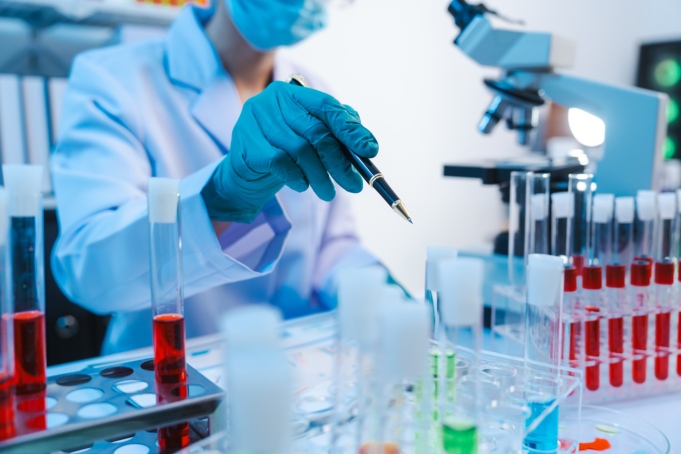 Person in a lab