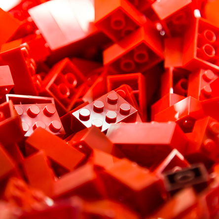 Red lego bricks
