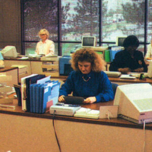 Underwriters in the 1980s assessing cases
