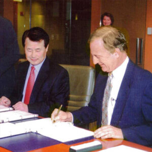 Image of South Korea contract signature ceremony