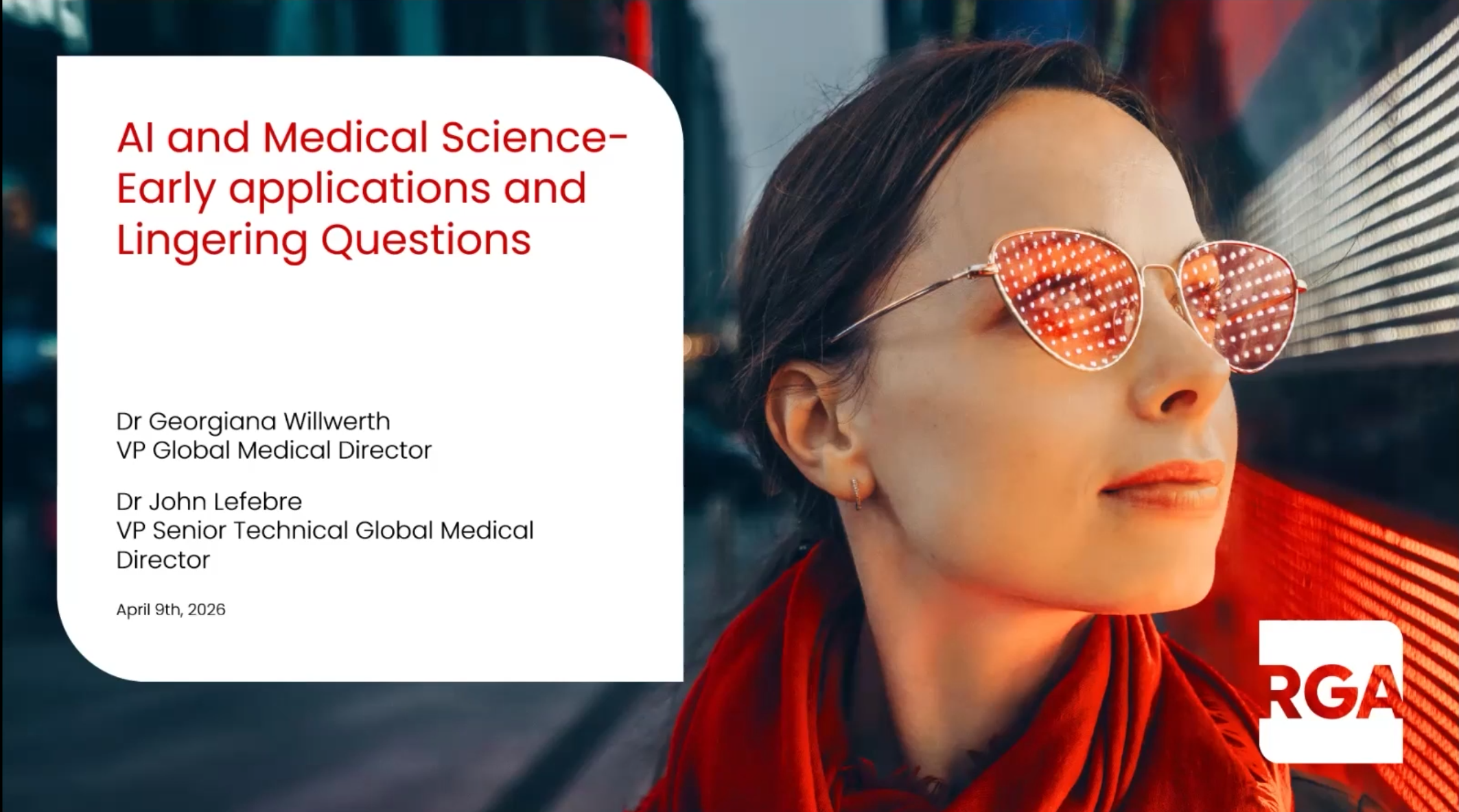 AI and Medical Science Early Applications and Lingering Questions Presentation Cover Image
